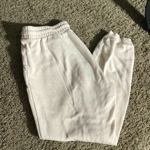 Light pink/ White Old Navy Sweatpants